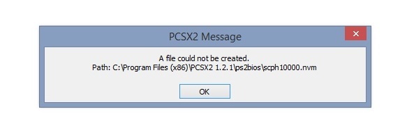 file not found pcsx2