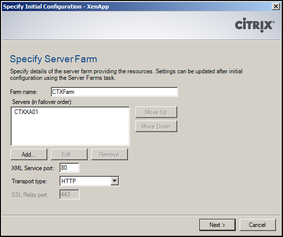 install citrix xenapp server
